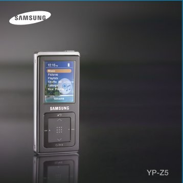 Samsung YP-Z5AS - YP-Z5AS/XAA - User Manual ver. 1.0 (ENGLISH,1.0 MB)