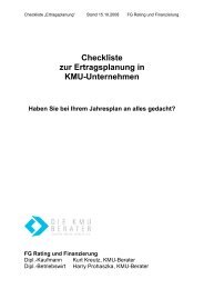 Checkliste zur Ertragsplanung in KMU-Unternehmen Haben Sie bei ...