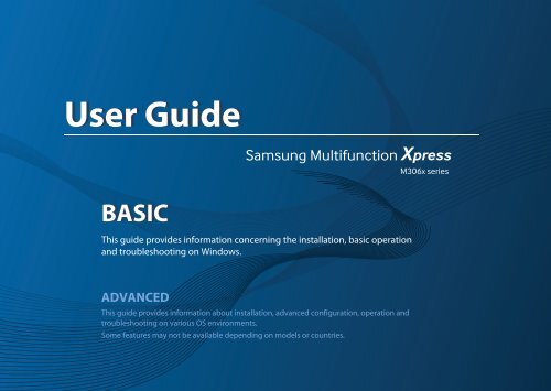 Samsung Multifunctionprinter Xpress M3065fw Sl M3065fwxaa