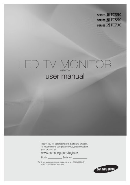 Samsung Samsung Simple Led 21 5 Amp Rdquo Hdtv Monitor With Tilt Function Lt22c350nd Za User Manual English