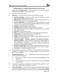 KMU Employee Service Statutes, 2008 - Khyber Medical University
