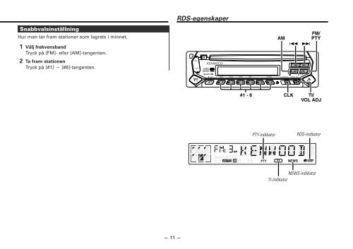 Kenwood KDC-3024 - Car Electronics Swedish ()