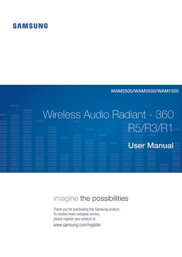 Samsung Radiant360 R3 Wi-Fi/Bluetooth Speaker - WAM3500/ZA - User Manual ver. 1.0 (ENGLISH,3.49 MB)