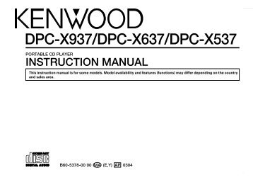 Kenwood DPC-X937 - Home Electronics English ()