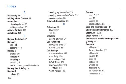 Samsung Gusto 2 128MB (Verizon) - SCH-U365WSAVZW - User Manual ver. FB03_F6 (ENGLISH(North America),3.36 MB)