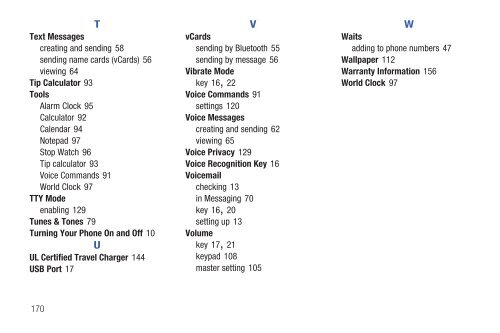 Samsung Gusto 2 128MB (Verizon) - SCH-U365WSAVZW - User Manual ver. FB03_F6 (ENGLISH(North America),3.36 MB)