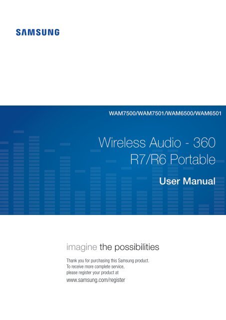 Samsung Radiant360 R7 Wi-Fi/Bluetooth Speaker - WAM7500/ZA - User Manual  (ENGLISH)