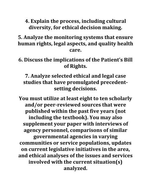 ASH HCA 322 Week 5 Final Paper Do Not Resuscitate Legal and Ethical Issues