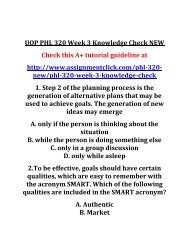 UOP PHL 320 Week 3 Knowledge Check NEW