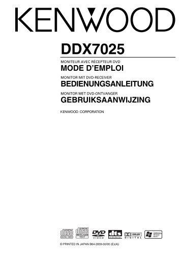 Kenwood DDX7025 - Car Electronics French (Revised) (2004/4/18)