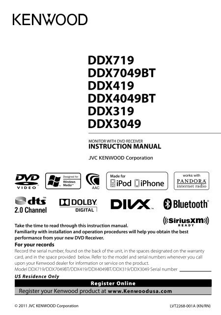 Kenwood DDX319 - Car Electronics English ()