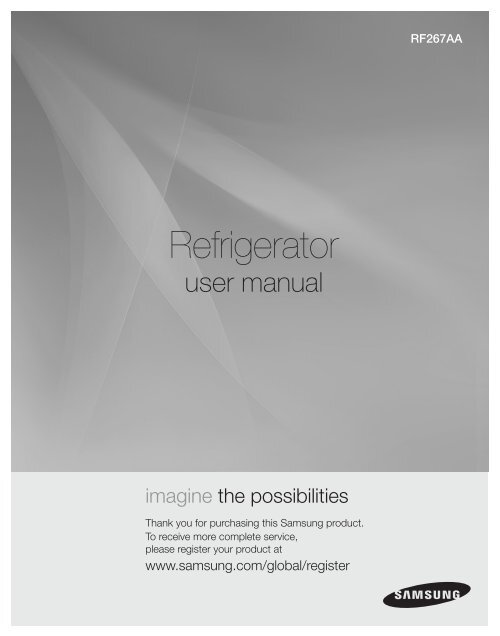 Samsung 25.5 cu. ft. French Door Refrigerator - RF267AAWP/XAA - User Manual (ENGLISH)