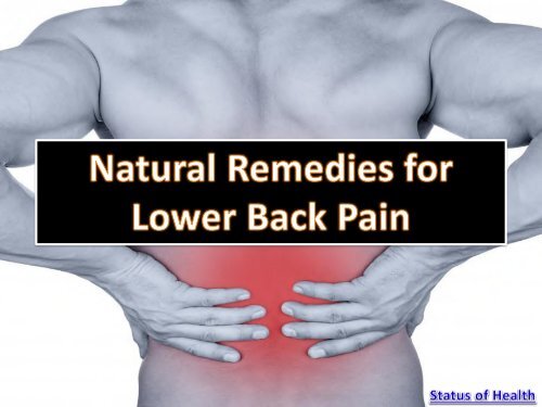 Natural Remedies for Lower Back Pain