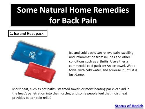 Natural Remedies for Lower Back Pain