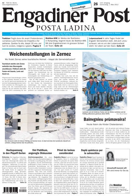 Engadiner Post Nr. 026 vom 01. März 2012