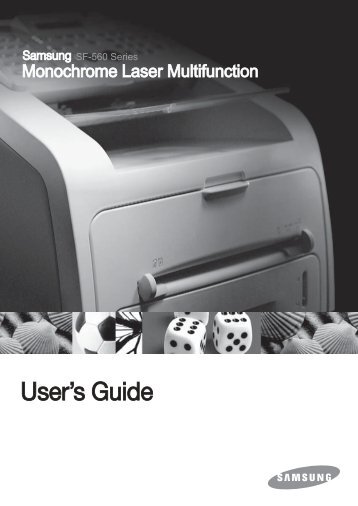 Samsung SF-565PR - SF-565PR/XAA - User Manual ver. 3.00 (ENGLISH,9.16 MB)