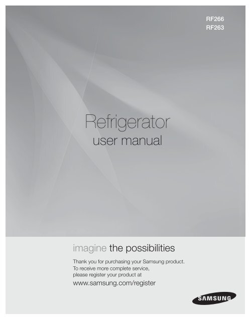 Samsung 26 cu. ft. French Door Refrigerator RF266AEPN/XAA User