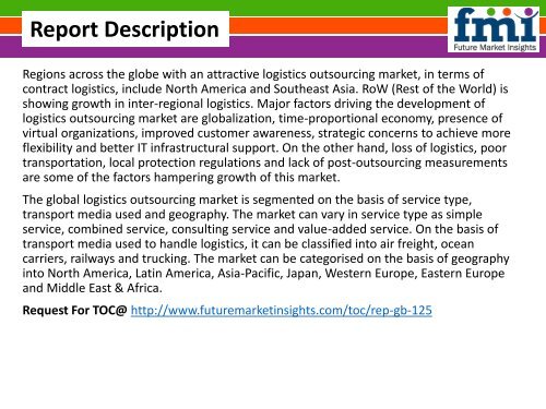 Logistics Outsourcing Market