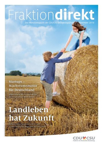 Fraktion direkt - Das Magazin | Ausgabe 11/2016