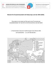 Eine Dokumentation über die Projekte der OZA - BAK Services