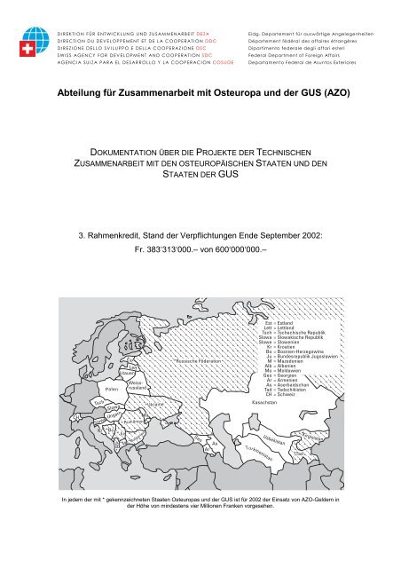 Eine Dokumentation über die Projekte der AZO