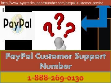 PayPal 1-888-269-0130 Tech Support Number