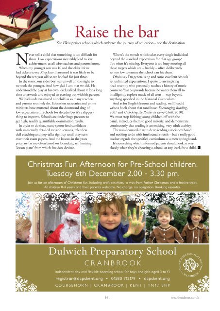 Wealden Times | WT177 | November 2016 | Christmas Gifts supplement inside