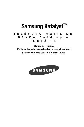 Samsung Katalyst (SGH-t739) - SGH-T739TSATMB - User Manual ver. F9 (SPANISH,2.76 MB)
