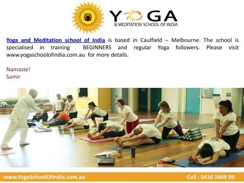 Yoga & Meditation school of India