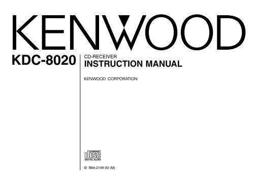Kenwood KDC-8020 - Car Electronics English ()