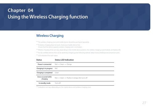 Samsung 27&quot; SE370 LED Monitor with Wireless Charging - LS27E370DS/ZA - User Manual ver.  (ENGLISH,1.83 MB)