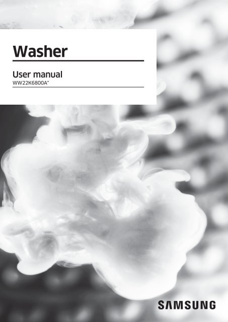 Samsung WW6800 2.2 cu. ft. Front Load Washer with Super Speed - WW22K6800AW/A2 - User Manual ver.  (ENGLISH, FRENCH, SPANISH,31.53 MB)
