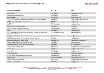 Gesamtliste aller Mitgliedorganisationen - Schweizerischer ...