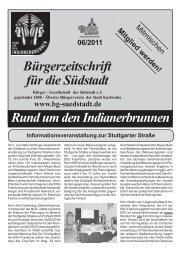 RUDI 06/2011 - Bürger-Gesellschaft Südstadt