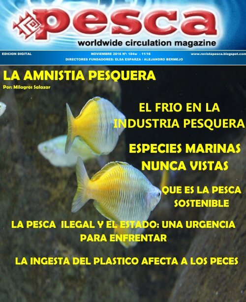 REVISTA PESCA NOVIEMBRE 2016