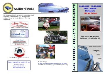 Programmablauf - Oldtimer - Treff - Lahstedt