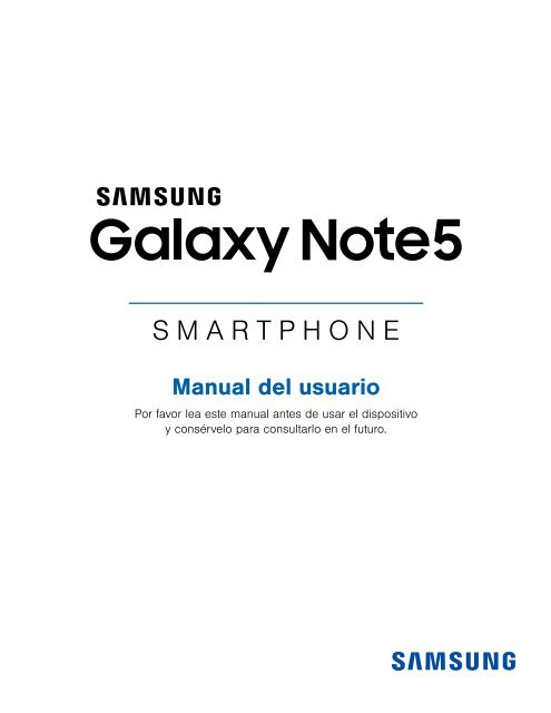 Samsung Samsung Galaxy Note5, 32GB, (AT&amp;T), Gold Platinum - SM-N920AZDAATT - User Manual ver. Marshmallow 6.0 (SPANISH(North America),2.3 MB)