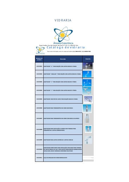 CATALOGO AC GLASS NOVO VIDRARIA