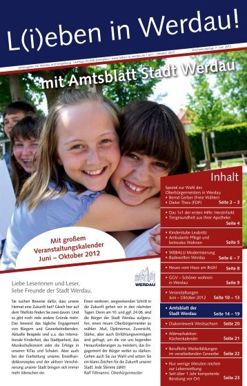 mit Amtsblatt Stadt Werdau