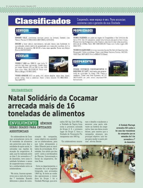 Jornal Cocamar Dezembro 2015