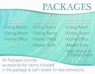 Home Staging - Packages