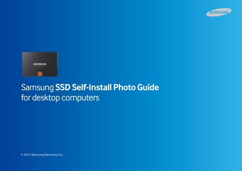 Samsung SSD 840 PRO 2.5-inch SATA 512GB (Basic) - MZ-7PD512BW - Install Guide (Software) ver. Desktop - All Windows / Mac OS (ENGLISH,49.36 MB)