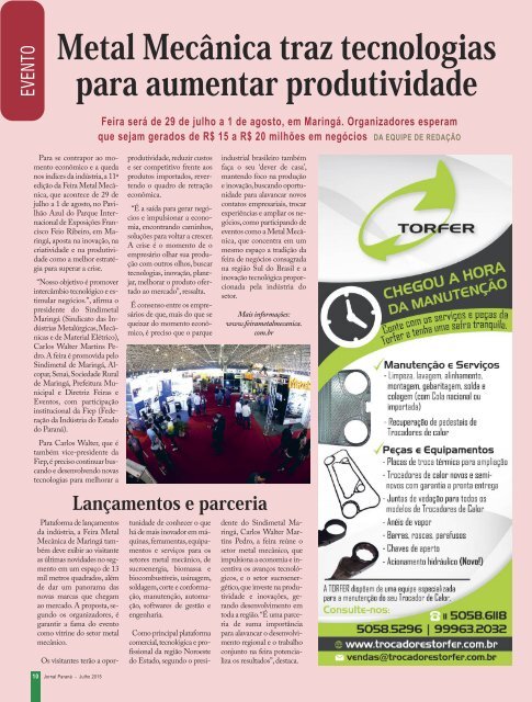 Jornal Paraná Julho 2015