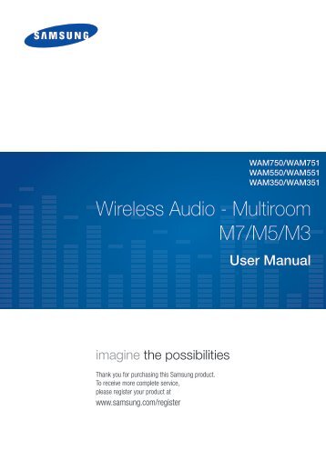 Samsung Samsung M5 (Black) Wireless Audio Speaker - WAM550/ZA - User Manual(Web) (ENGLISH)