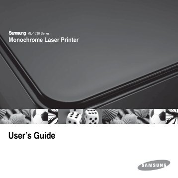 Samsung ML-1630 - ML-1630/XAA - User Manual (ENGLISH)