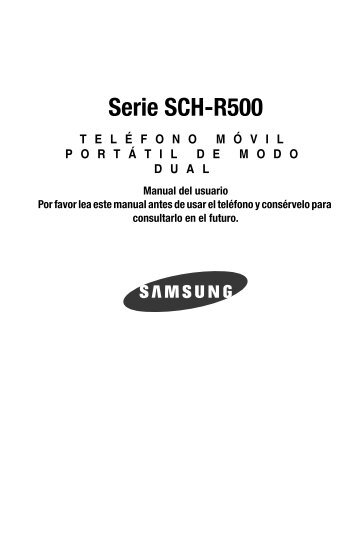 Samsung SCH-r500 (Cricket) - SCH-R500ZRACRI - User Manual ver. F3 (SPANISH,1.96 MB)