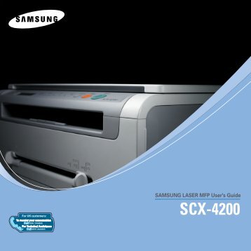 Samsung SCX-4200 - SCX-4200/XAA - User Manual (ENGLISH)