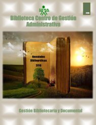 GESTION BIBLIOTECARIA Y DOCUMENTAL 