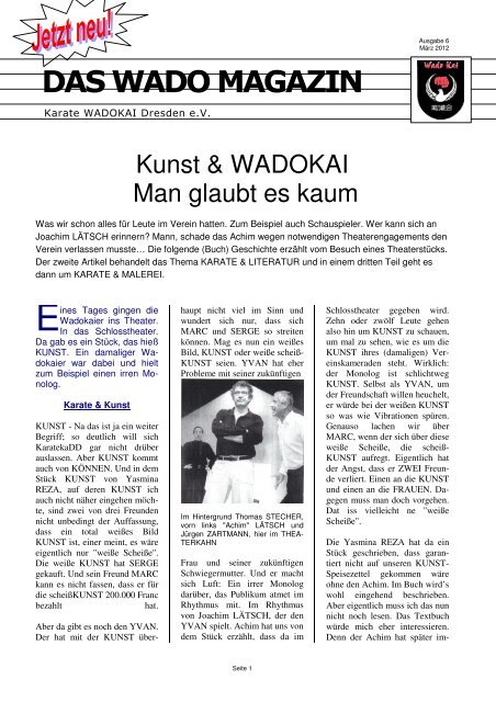 DAS WADO MAGAZIN - Karate - Wado Kai - Dresden e.V.
