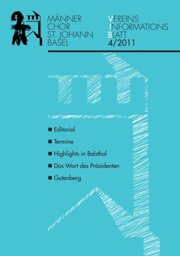 sa, 10. Dezember 2011 17:15 uhr - Männerchor St. Johann Basel